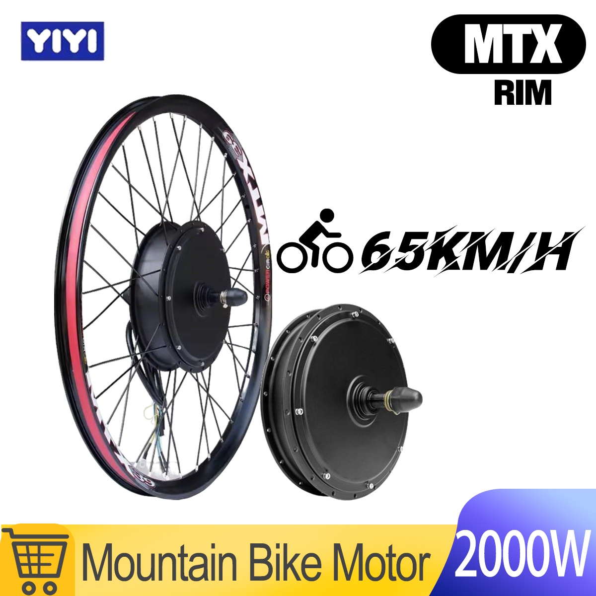 MTX 48V52V 2000W Ebike Motor W - Ebike Conversion Kit 72V 3000W 评论和价格