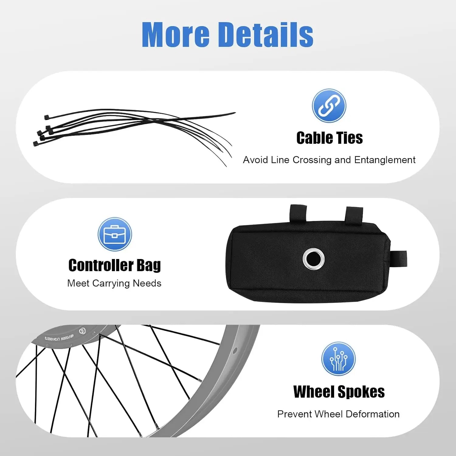 48V 1500W Electric Bike Conver - 72V 5000W Hub Motor Kit 评论和价格